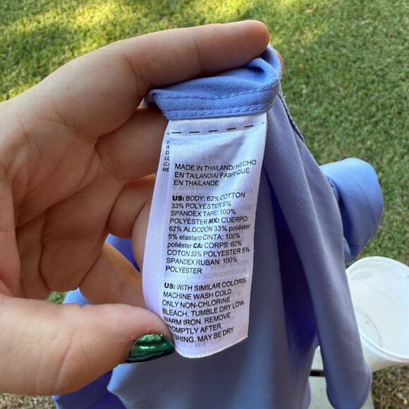 Chico’s Blue Long Sleeve Button-Up (Size 3) - Picture 4 of 4